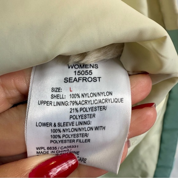 Woolrich Women's Mint and Cream Jacket Size:L - Picture 12 of 14